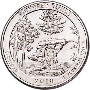 2018-P Pictured Rocks National Lakeshore Quarter Main Image