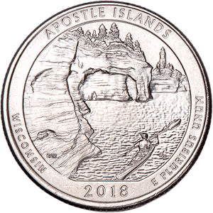 2018-P Apostle Islands National Lakeshore Quarter Main Image