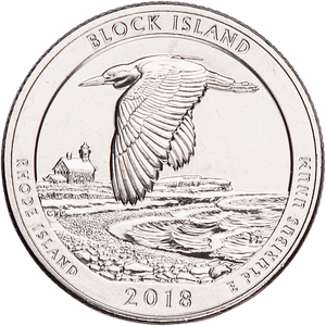 2018-P Block Island National Wildlife Refuge Quarter Main Image