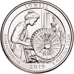 2019-P Lowell National Historical Park Quarter Main Image