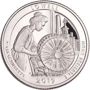 2019-S 99.9% Silver Lowell National Historical Park Quarter Main Image