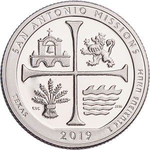 2019-S San Antonio Missions National Historical Park Quarter Main Image