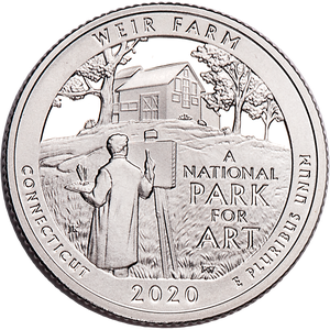 2020-S 99.9% Silver Weir Farm National Historic Site Quarter Main Image