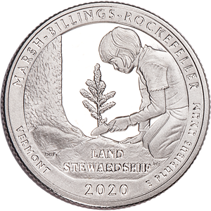 2020-S 99.9% Silver Marsh-Billings-Rockefeller National Historical Park Quarter Main Image