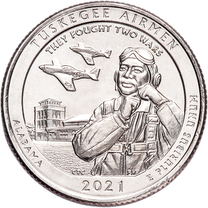 2021-P Tuskegee Airmen National Historic Site Quarter Main Image