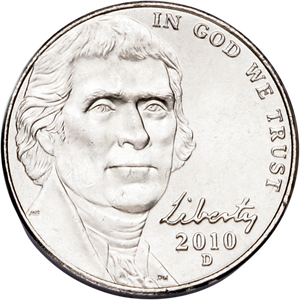 2010-D Jefferson Nickel Main Image