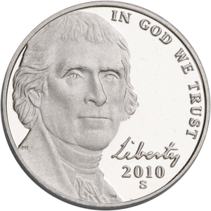 2010-S Jefferson Nickel Main Image