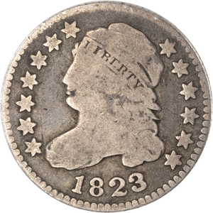 1823 3/2 Capped Bust Silver Dime, Small E's Main Image
