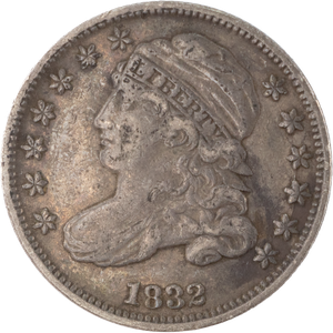 1832 Capped Bust Silver Dime CAC    AU-D Main Image