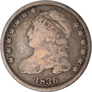 1835 Capped Bust Dime Main Image