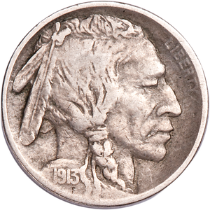 Five Cent Piece - Buffalo - 1913 T1 F Main Image
