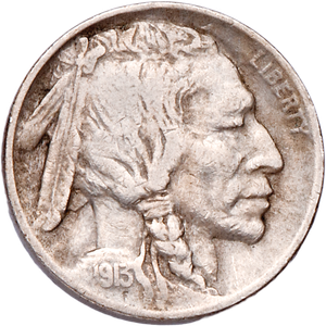 Five Cent Piece - Buffalo - 1913 T1 VF Main Image