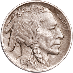 Five Cent Piece - Buffalo - 1913 T1 XF Main Image