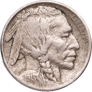 Five Cent Piece - Buffalo - 1913 T1 CIRC Main Image