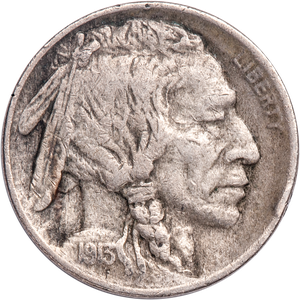 Five Cent Piece - Buffalo - 1913 T1 VF#2 Main Image