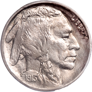 Five Cent Piece - Buffalo - 1913 T1 MS65 Main Image