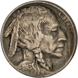 Five Cent Piece - Buffalo - 1913 T2 VF Main Image
