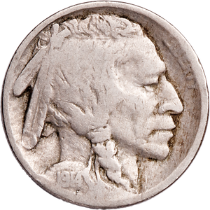 Five Cent Piece - Buffalo - 1914 CIRC Main Image