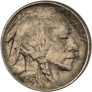 Five Cent Piece - Buffalo - 1916 AU50 Main Image