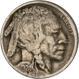 Five Cent Piece - Buffalo - 1924 VG Main Image