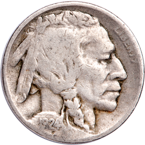 Five Cent Piece - Buffalo - 1924 CIRC Main Image