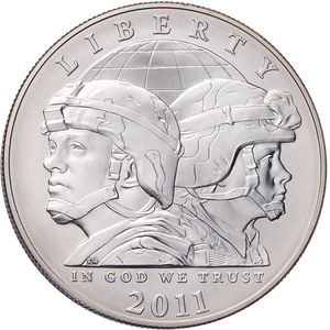 2011-S U.S. Army Commemorative Silver Dollar Main Image