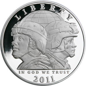 2011 U.S. Army Commemorative Silver Dollar Main Image