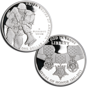 2011 Medal of Honor Silver Dollar Commemorative Main Image