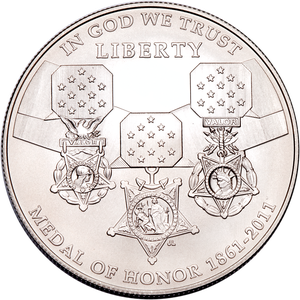 2011-S Medal of Honor Silver Dollar Commemorative Main Image
