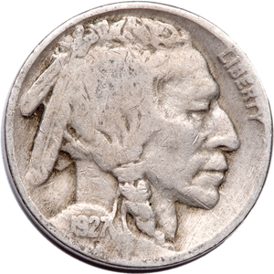 Five Cent Piece - Buffalo - 1927-D CIRC Main Image