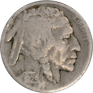 Five Cent Piece - Buffalo - 1929 VG Main Image