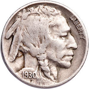 Five Cent Piece - Buffalo - 1930 VG Main Image