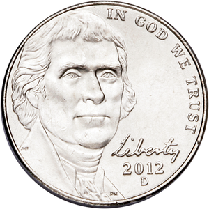 2012-D Jefferson Nickel Main Image