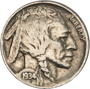1934 Buffalo Nickel VF Main Image