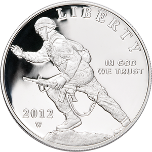2012 Infantry Soldier Silver Dollar Commemorative Main Image