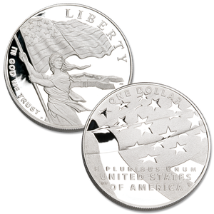 2012-P Star-Spangled Banner Silver Dollar Main Image