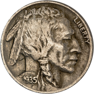 Five Cent Piece - Buffalo - 1935-D VF Main Image