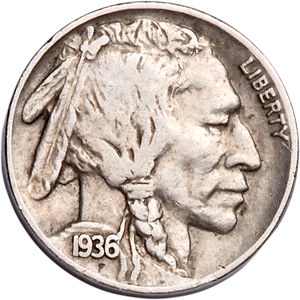 Five Cent Piece - Buffalo - 1936 F Main Image