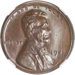 1925-S Lincoln Head Cent Brown NGC  MS65 Main Image