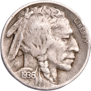 1936-D Buffalo Nickel, Good Main Image