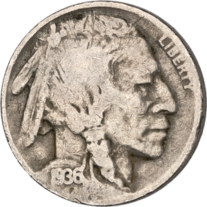 1936-D Buffalo Nickel Main Image