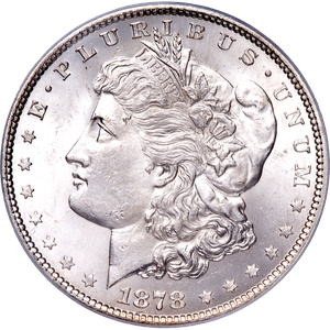 1878 7/8 Tail Feathers Morgan Silver Dollar Main Image