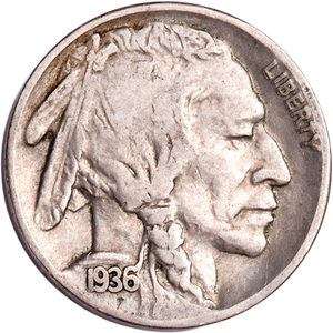 Five Cent Piece - Buffalo - 1936-S F Main Image