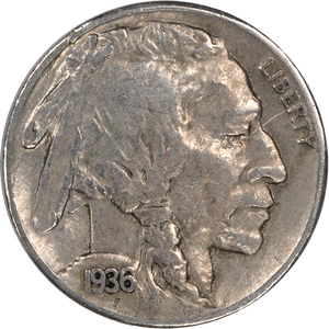 Five Cent Piece - Buffalo - 1936-S VF Main Image