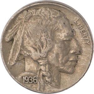 Five Cent Piece - Buffalo - 1936-S XF Main Image
