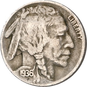 1936-S Buffalo Nickel Main Image