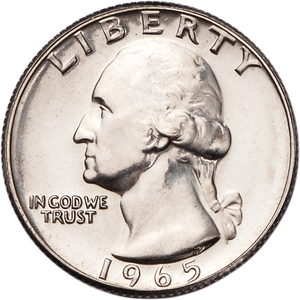 1965 Washington Quarter From Special Mint Set Main Image