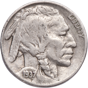 Five Cent Piece - Buffalo - 1937 G Main Image
