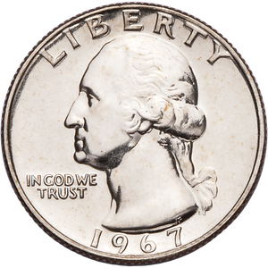 1967 Washington Quarter from Special Mint Set Main Image