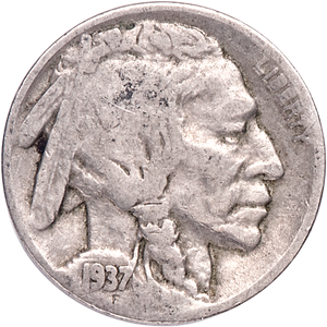 1937-D Buffalo Nickel, Good Main Image